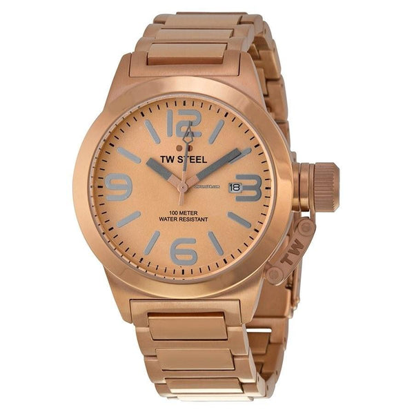 TW Steel Men's TW303 Canteen Rose-Tone Stainless Steel Watch