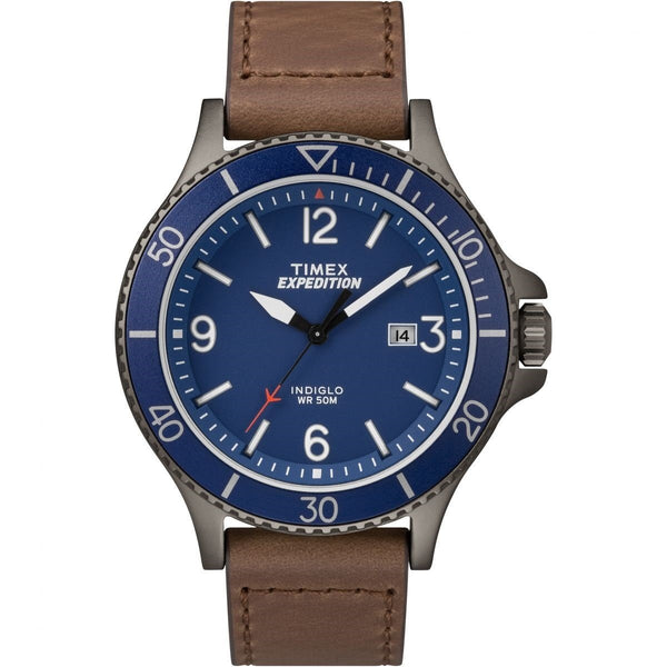 Timex Men's TW4B10700 Expedition Ranger Brown Leather Watch