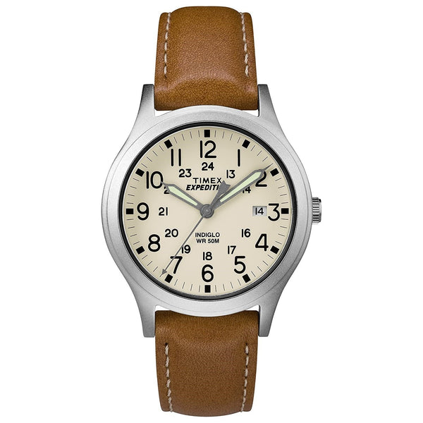 Timex Women's TW4B11000 Expedition Scout Brown Leather Watch