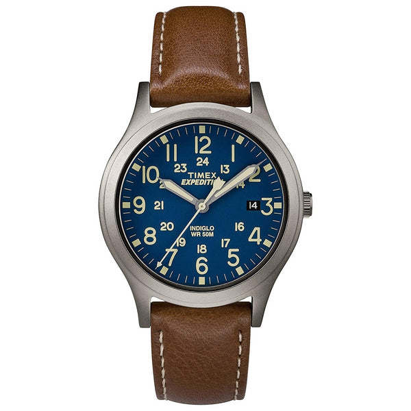Timex Women's TW4B11100 Expedition Scout Brown Leather Watch