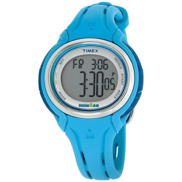 Timex Women's TW5K90600 Ironman Blue Silicone Watch