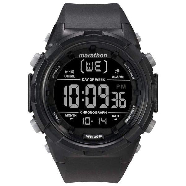 Timex Men's TW5M22300 Marathon Black Silicone Watch