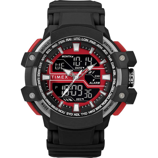 Timex Men's TW5M22700 Tactic DGTL Black Silicone Watch