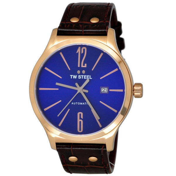 TW Steel Men's TWA1313 Slim Line Brown Leather Watch