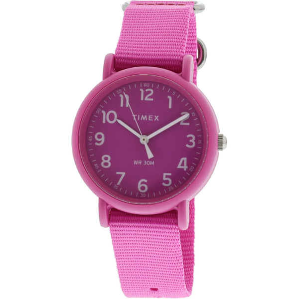 Timex Women's TWG018100 Weekender Pink Plastic Watch