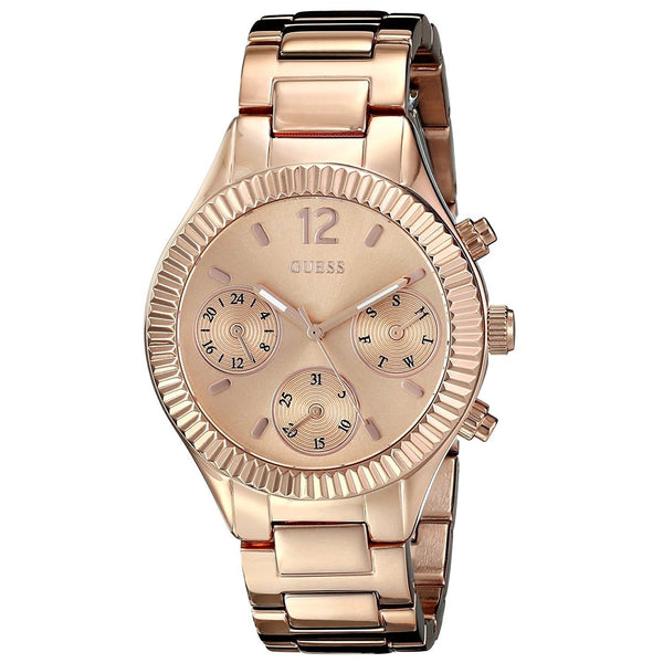 Guess Women's U0323L3 Multi-Function Rose-Tone Stainless Steel Watch