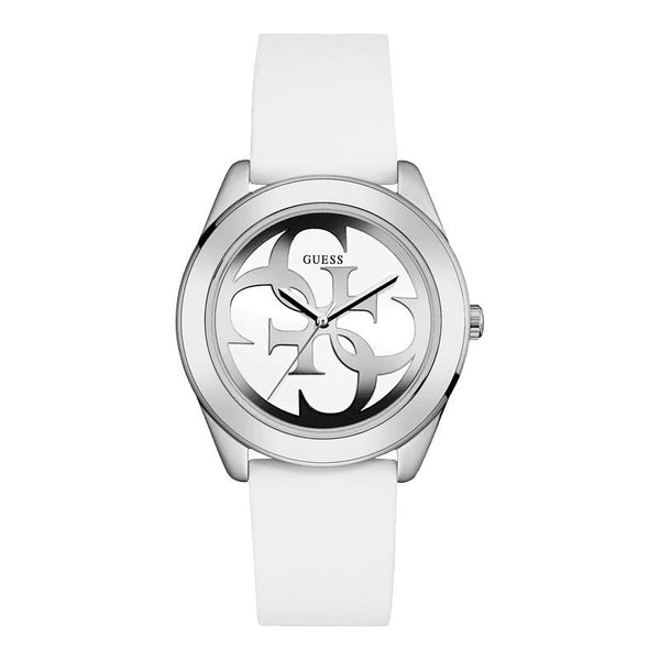 Guess Women's U0911L1 Casual White Silicone Watch