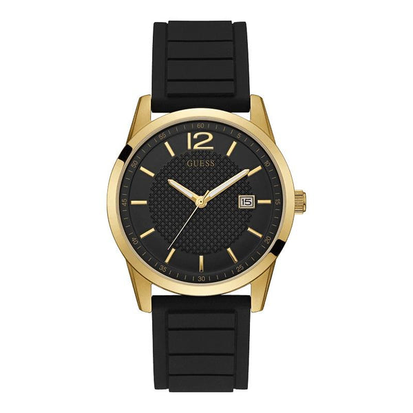 Guess Men's U0991G2 Casual Black Silicone Watch
