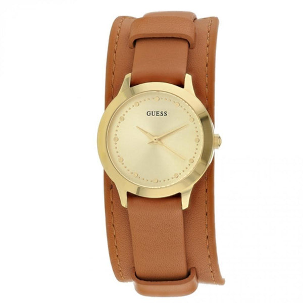 Guess Women's U1151L4 Chelsea Brown Leather Watch