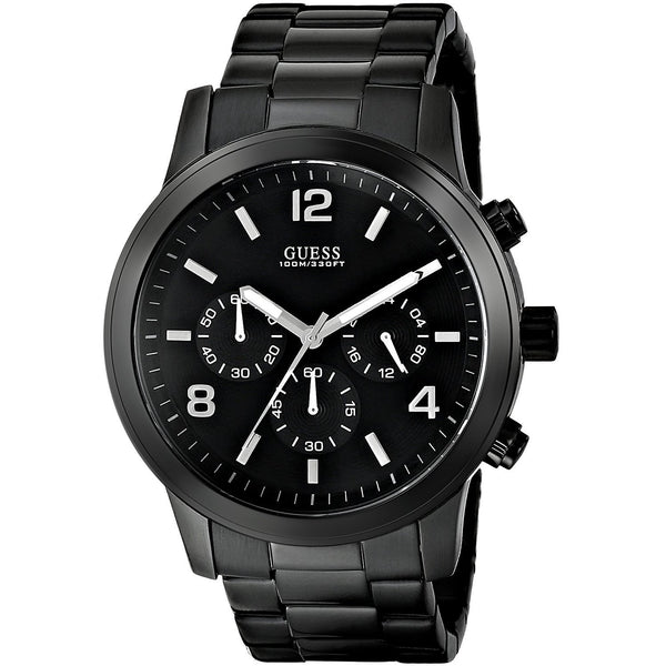 Guess Men's U15061G1 Chronograph Black Stainless Steel Watch