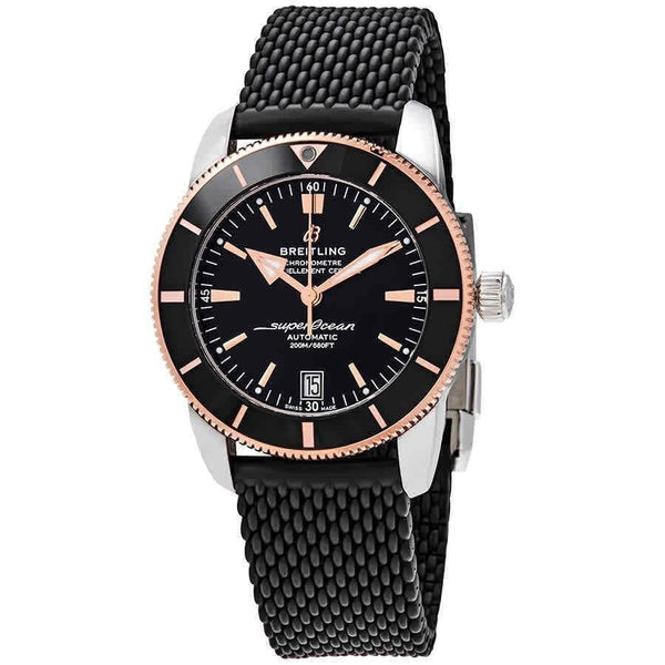 Breitling Men's UB201012-BG53-279S Superocean Heritage II Black Rubber Watch