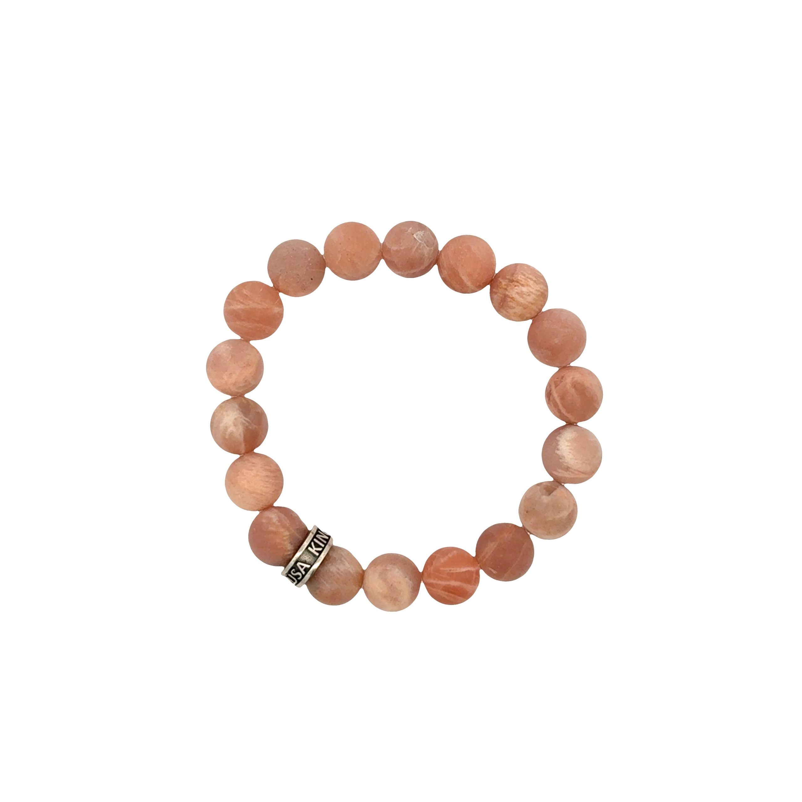 King Baby Assorted Moonstone 10mm Beaded Bracelet – Large