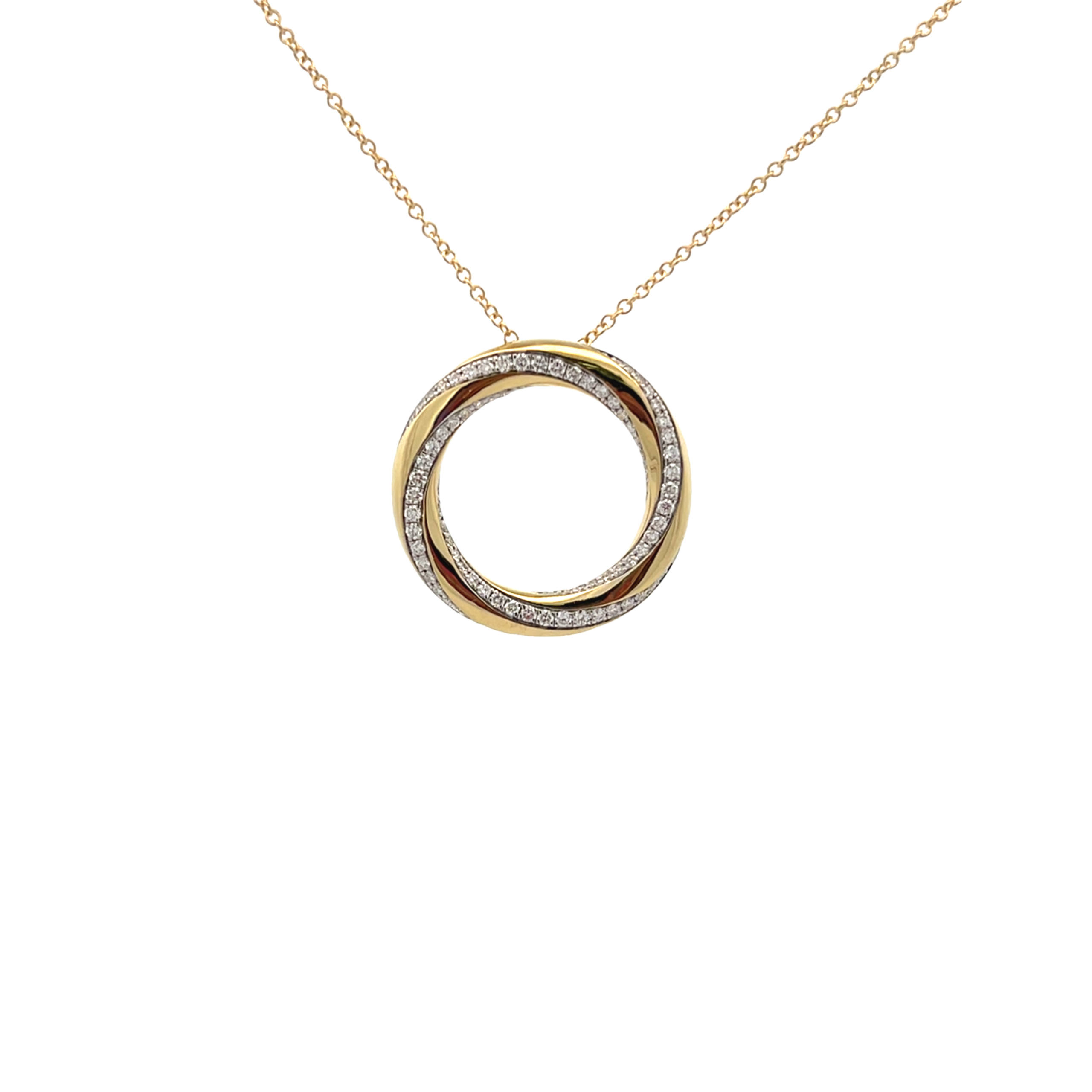 Simon G Pendant Necklace In 18K Gold With Diamonds