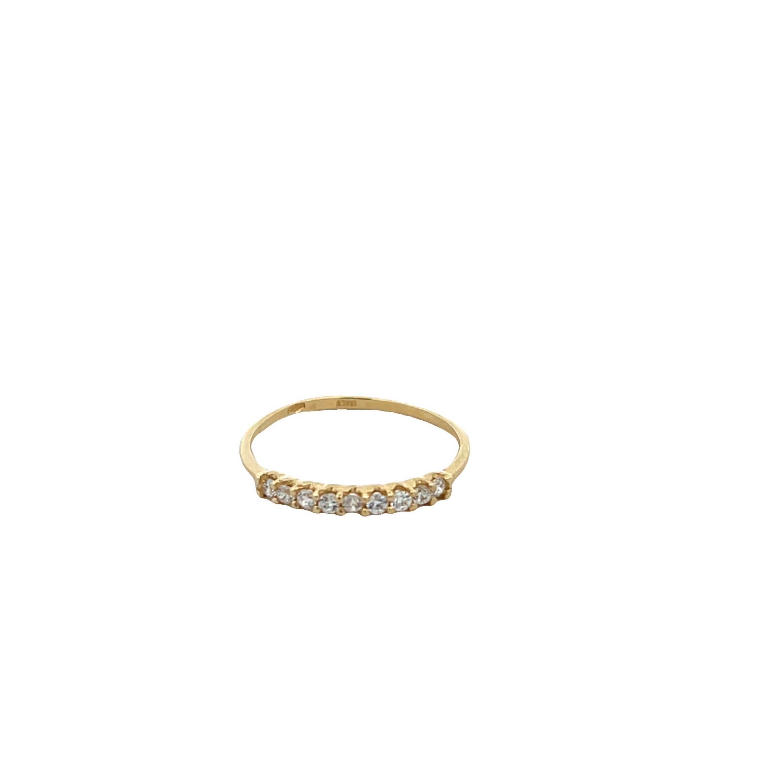 14k Gold CZ Ring