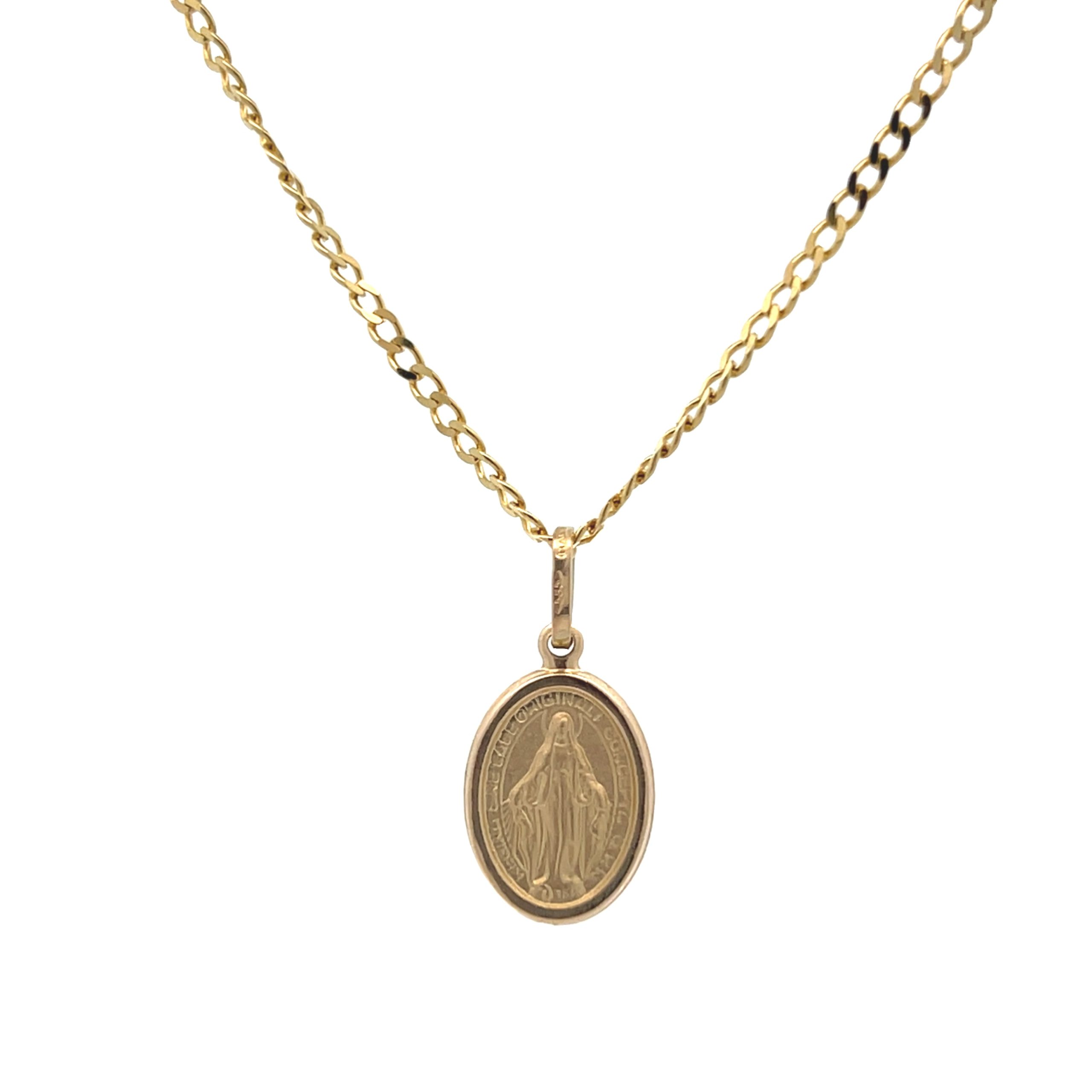14K Gold Guadalupe Pendant