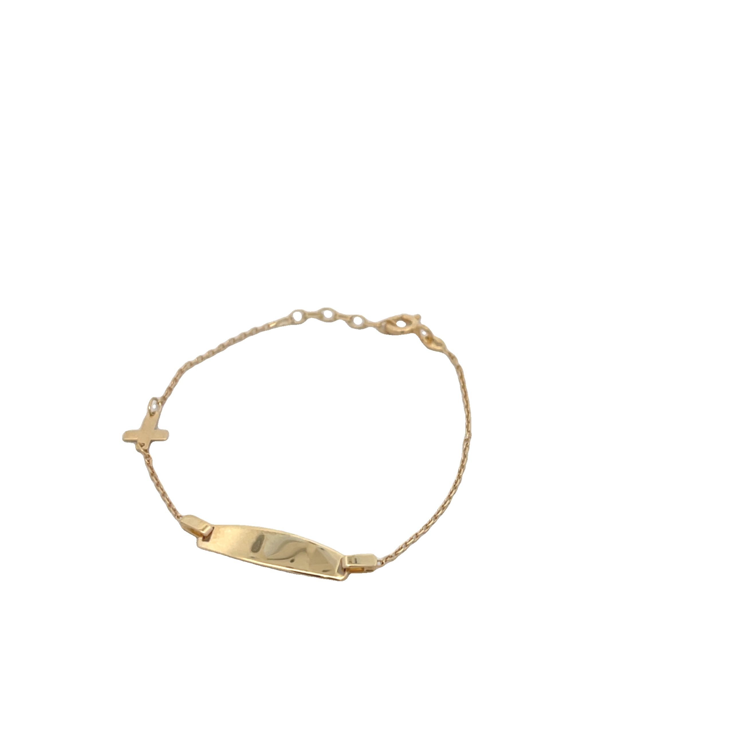 14K Gold Baby Cross Necklace