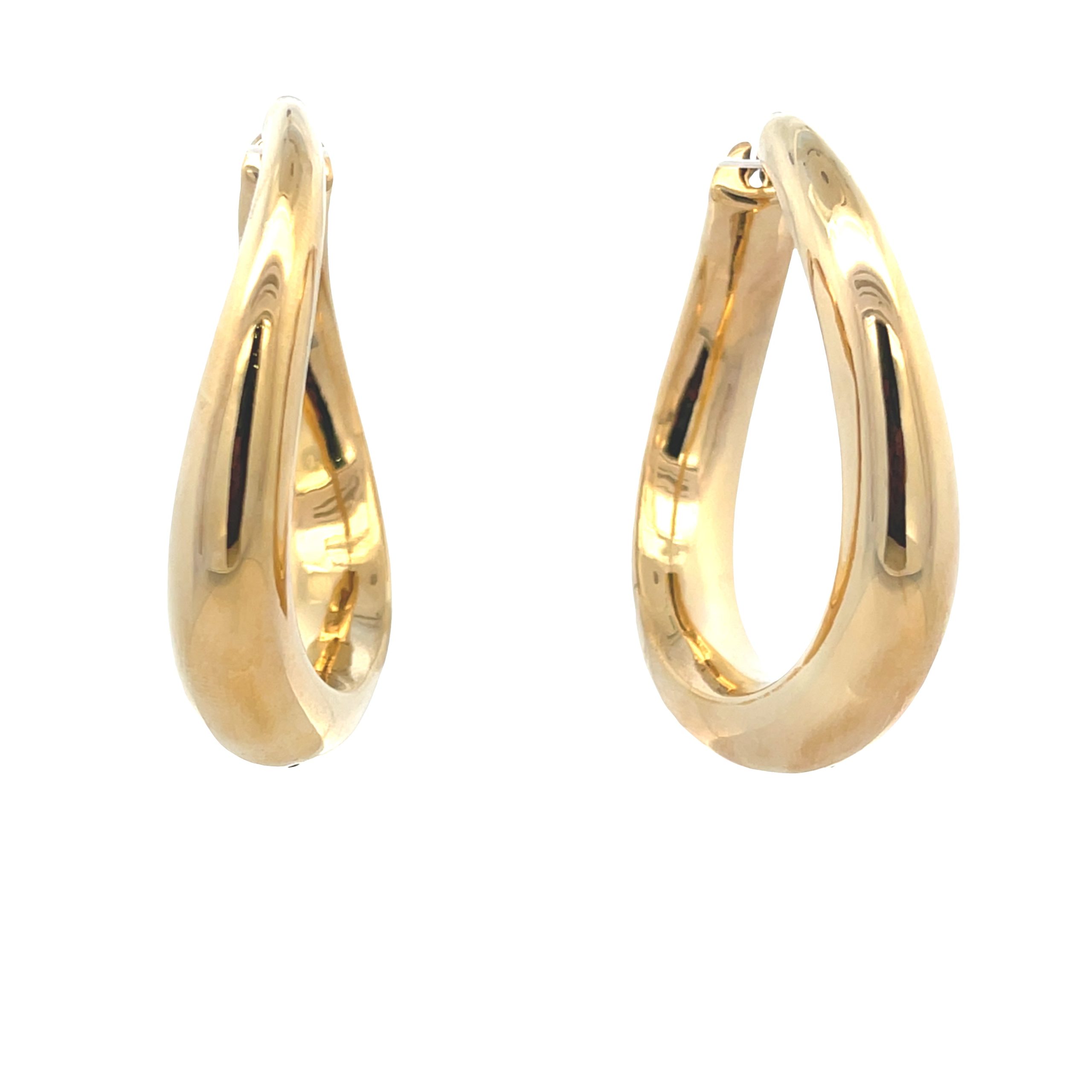 14K Golden Majesty Hoops