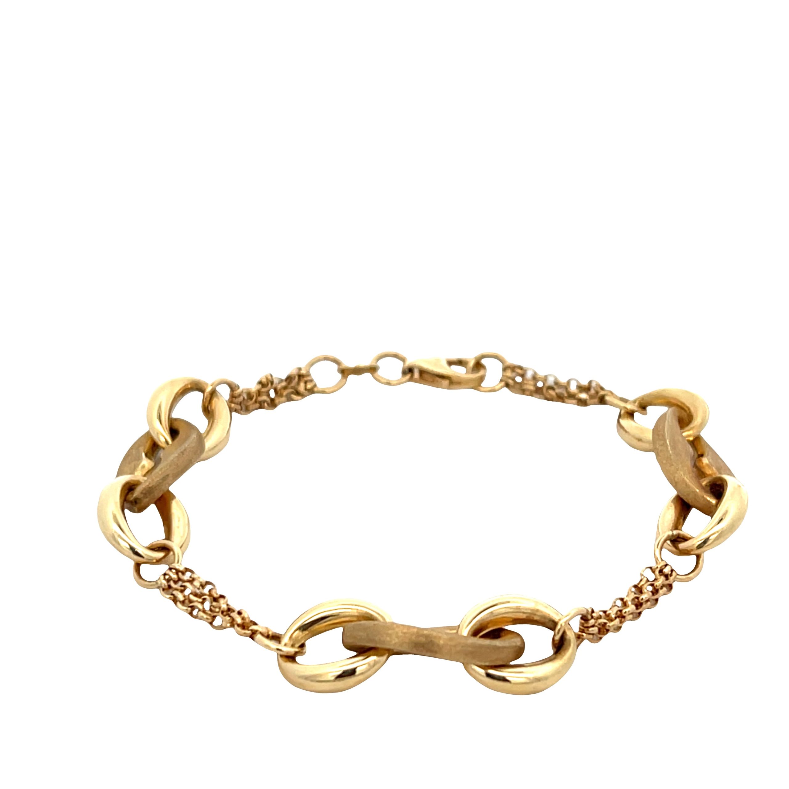14K Fancy Link Bracelet