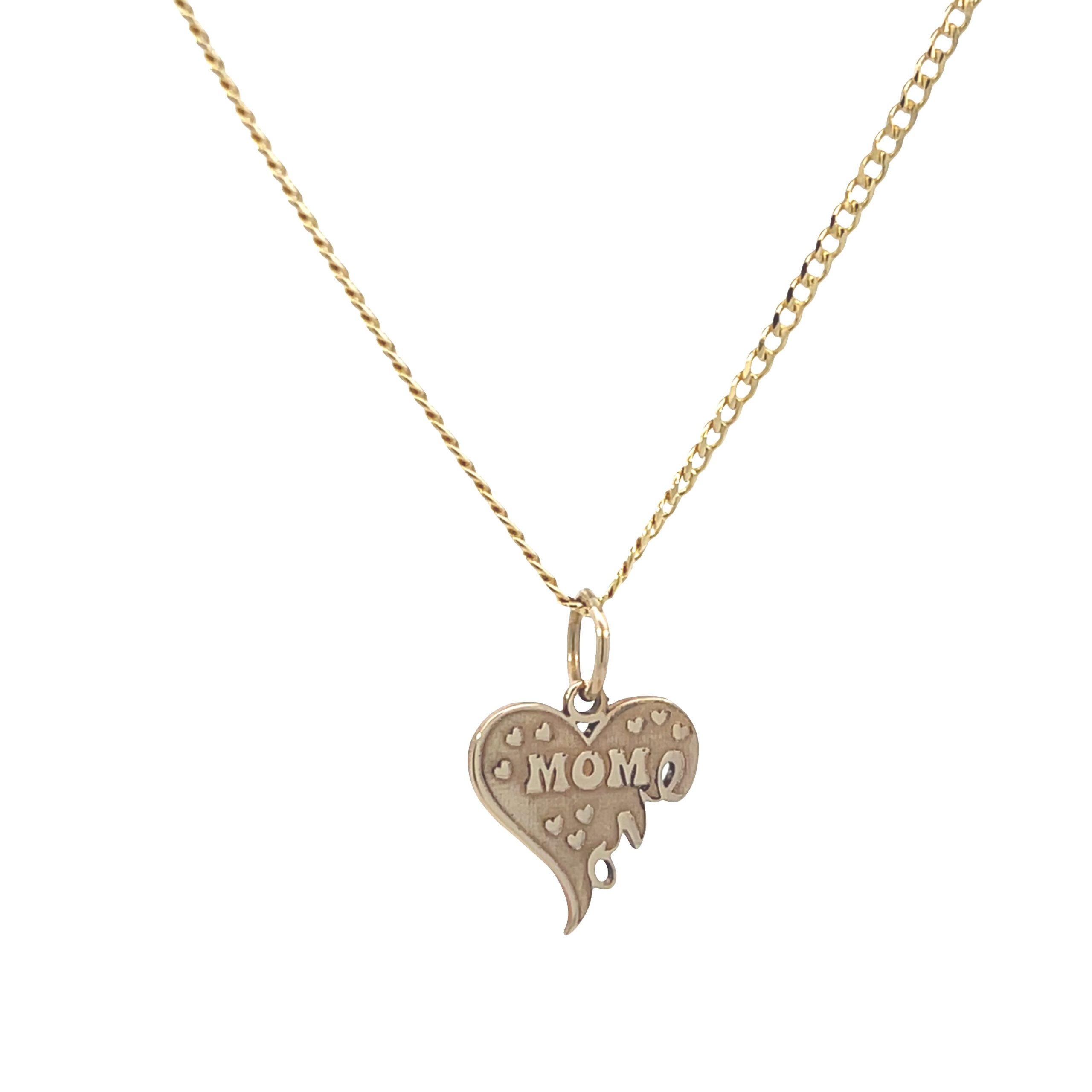 14K Gold Mom Love Pendant
