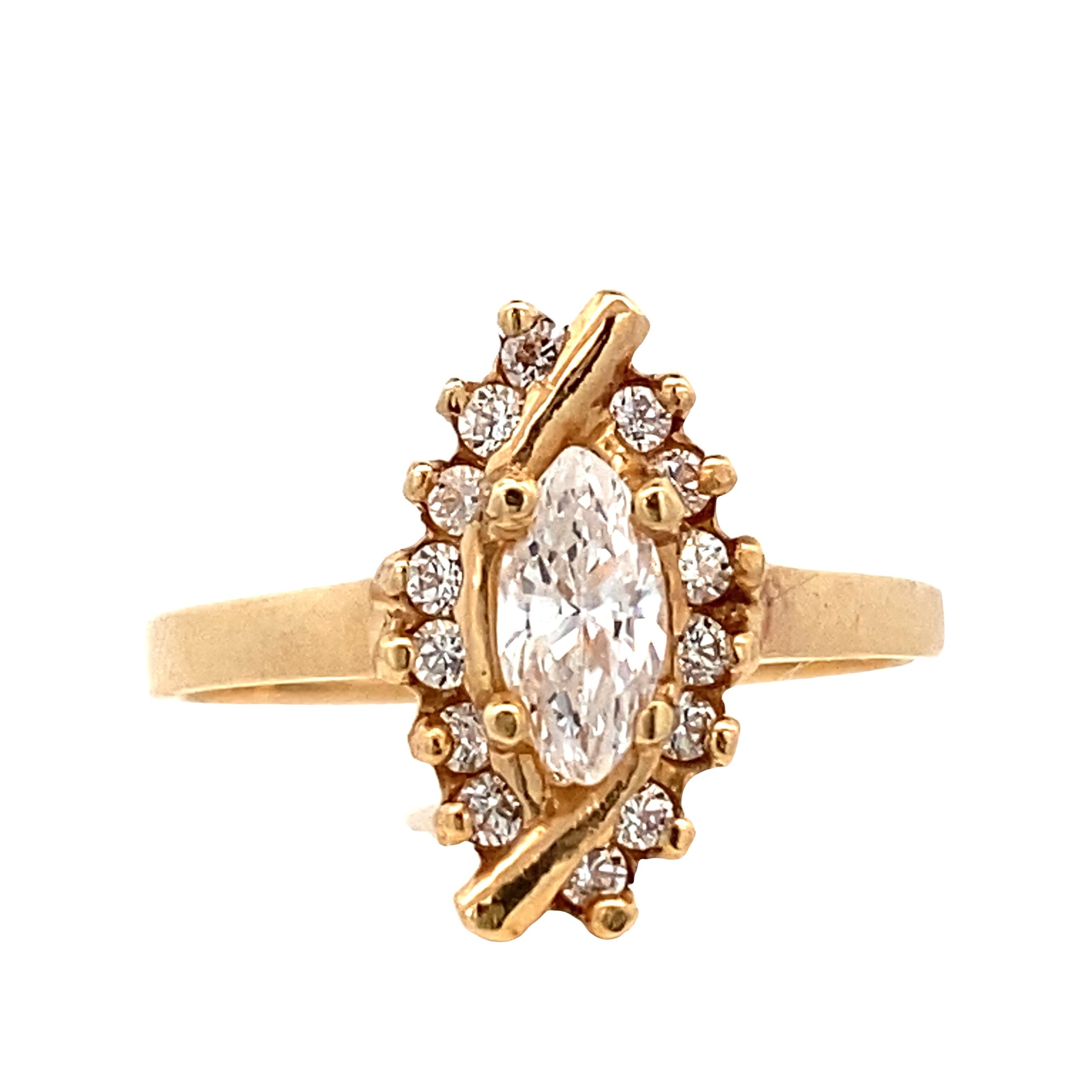 14K Gold Golden Radiance Fifteen Years Ring