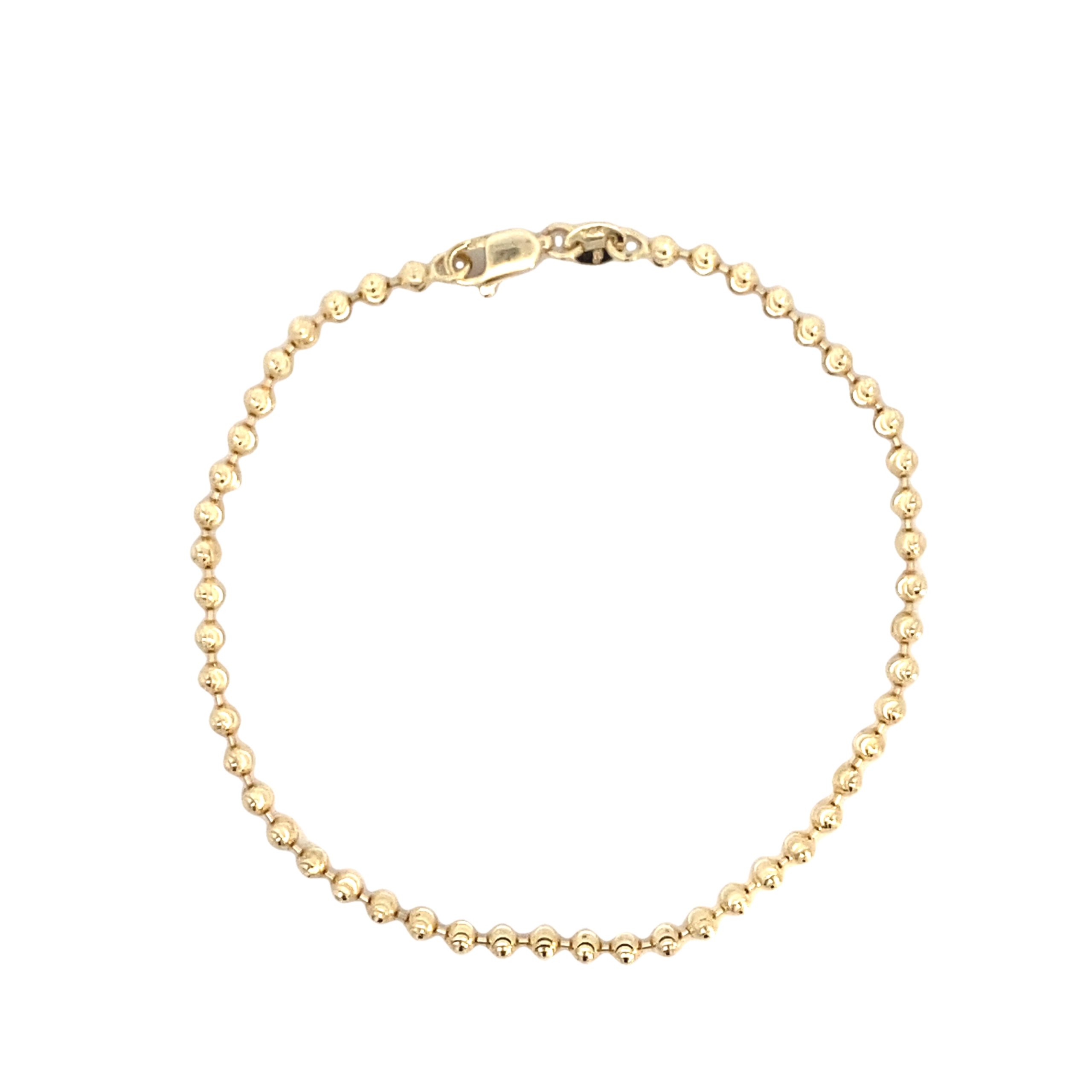 14k Gold Polka Dot Bracelets