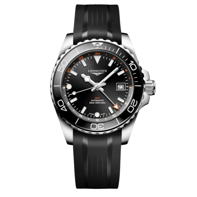 Longines Hydroconquest Black Dial GMT 41mm - L3.790.4.56.9