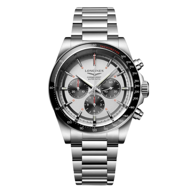 Longines Sport Conquest Silver Dial Chronograph 42mm - L3.835.4.72.6