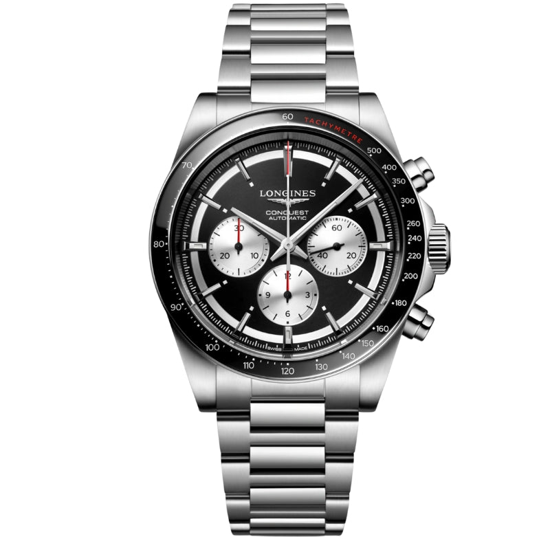 Longines Sport Conquest Black Dial Chronograph 42mm - L3.835.4.52.6