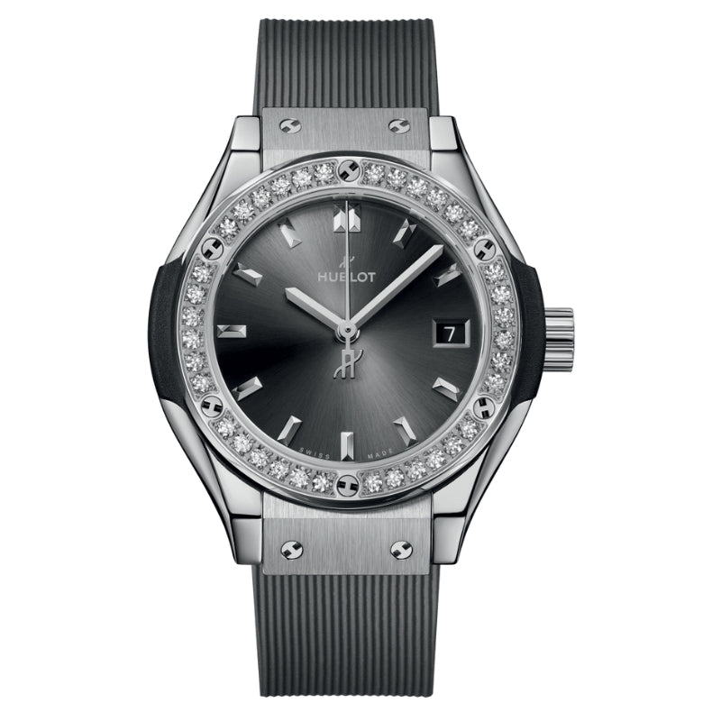Hublot Classic Fusion Racing Grey Titanium Diamonds 33mm - 581.NX.7071.RX.1104