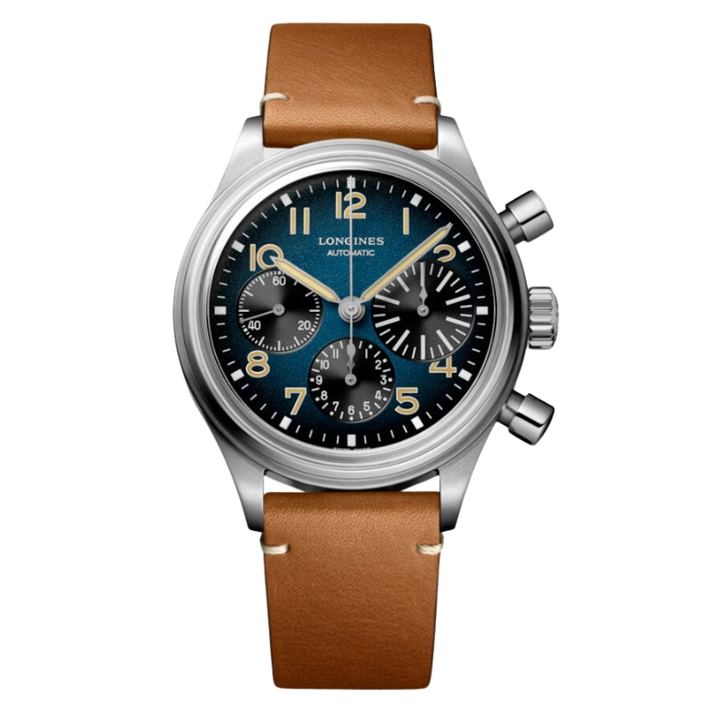 Longines Heritage Avigation Big Eye Chronograph Blue Dial - L2.816.1.93.2