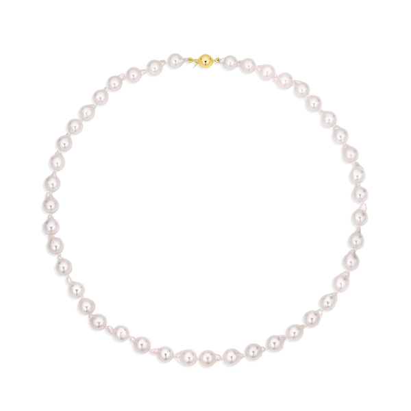 Baggins 14k Yellow Gold Akoya Baroque Pearls Necklace- BB-3317AK/BCGB-527Y