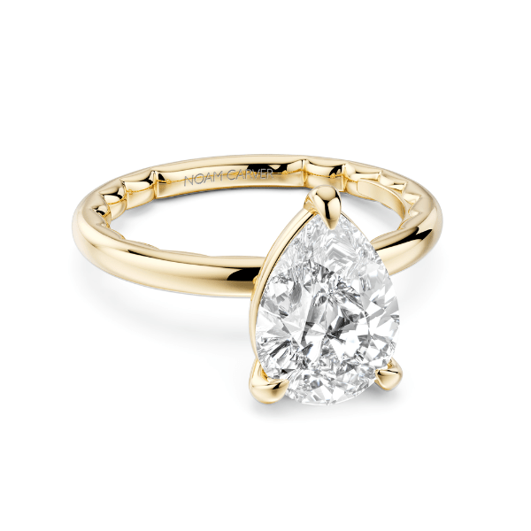 Noam Carver 14K Yellow Gold Pear Diamond Engagement Ring - LU001-04YS18-A