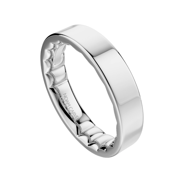 Noam Carver 14K White Gold Wedding Band - LUST009-01WM3