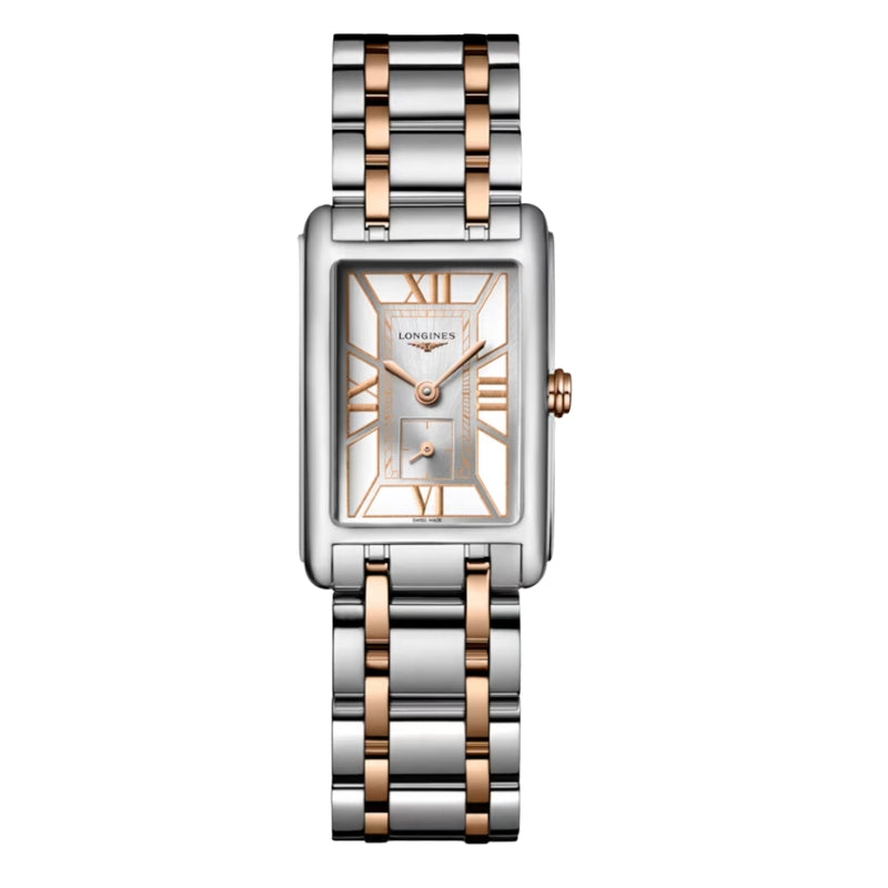 Longines Dolcevita Two-Tone Stainless Steel & 18K Rose Gold on Bracelet - L5.255.5.75.7