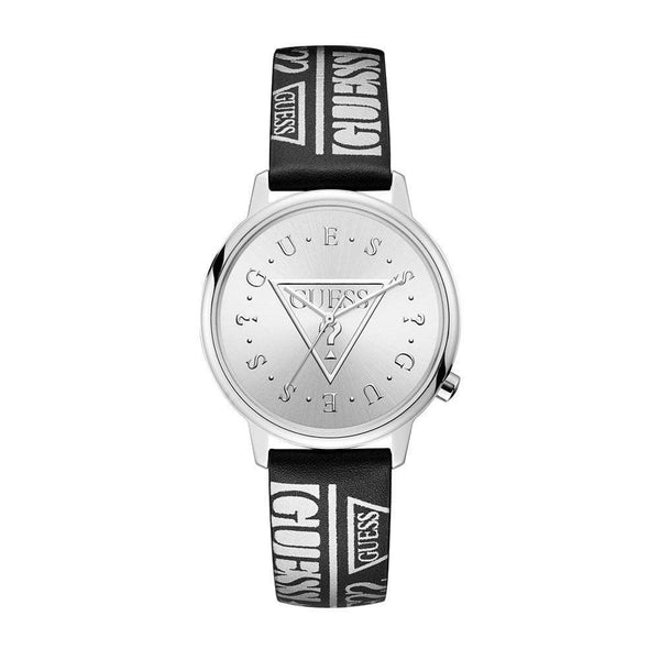 Guess Women's V1008M1 Originals Black Leather Watch