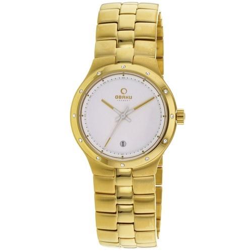 Obaku Women's V111LGWSG Harmony Gold-tone Stainless Steel Watch