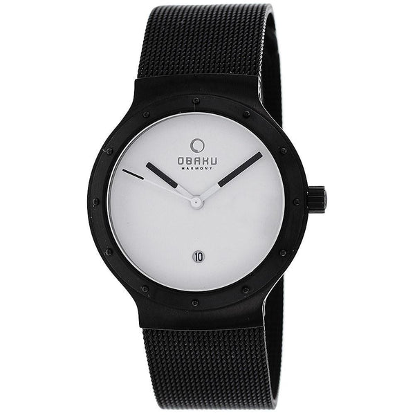 Obaku Women's V119LBWMB Harmony Black Stainless Steel Watch