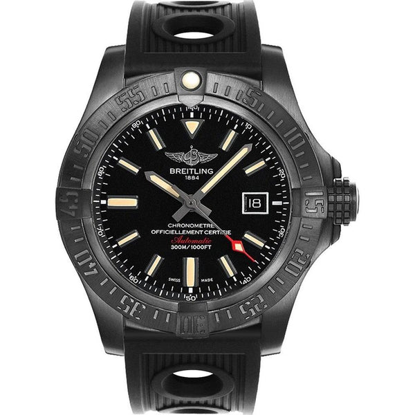 Breitling Men's V1731010-BD12-201S Avenger Blackbird  Black Rubber Watch