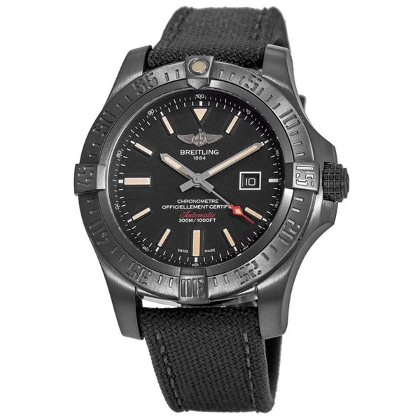 Breitling Men's V17310101B1W1 Avenger Blackbird Black Fabric Watch