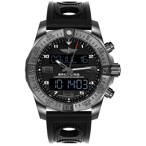 Breitling Men's VB5510H1-BE45-201S Exospace  Black Rubber Watch