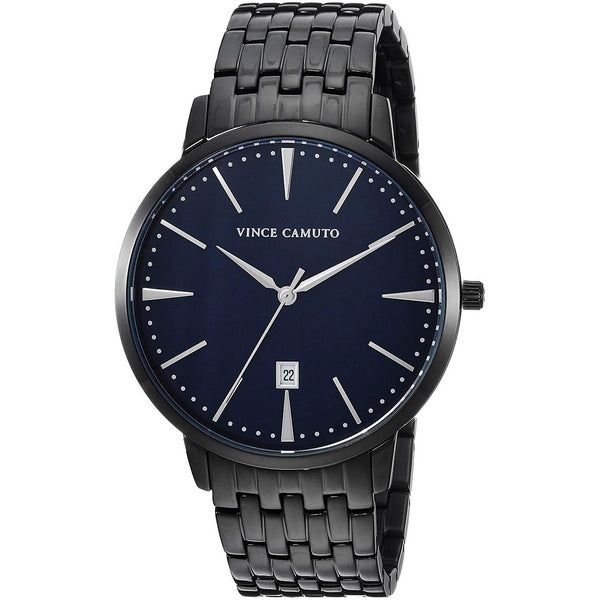 Vince Camuto Men's VC1074NVTI Vince Camuto Black Stainless Steel Watch
