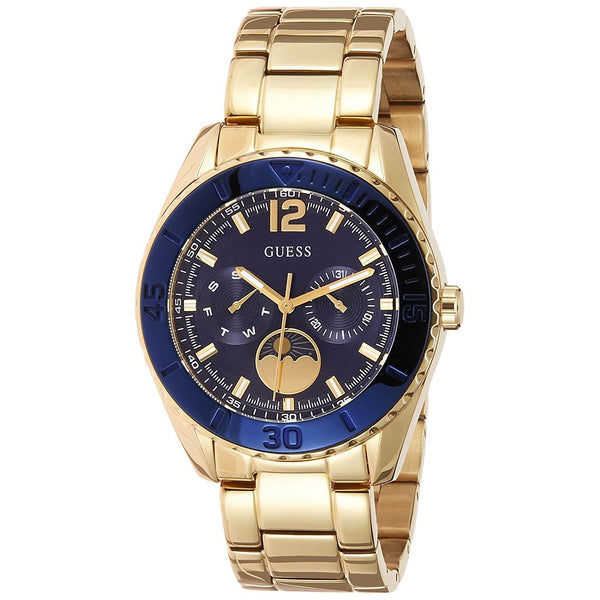 Guess Women's W0565L4 Moonstruck Moonphase Multi-Function Gold-Tone Stainless Steel Watch