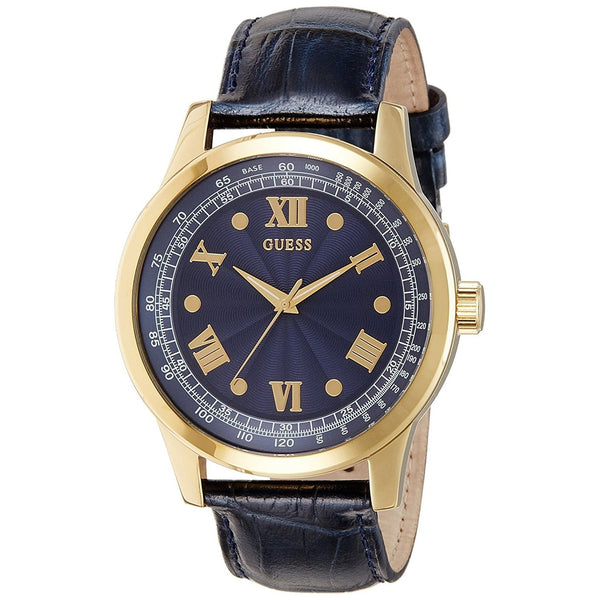 Guess Men's W0662G3 Dress Blue Leather Watch