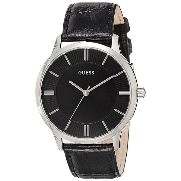 Guess Men's W0664G1 Escrow Black Leather Watch