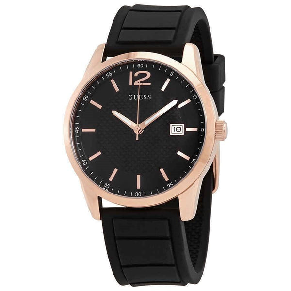 Guess Men's W0991G7 Perry Black Silicone Watch