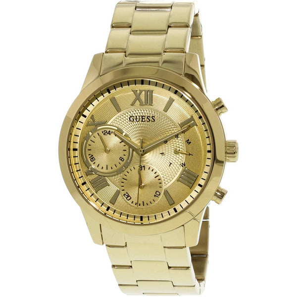 Guess Women's W1070L2 Solar Gold-Tone Stainless Steel Watch