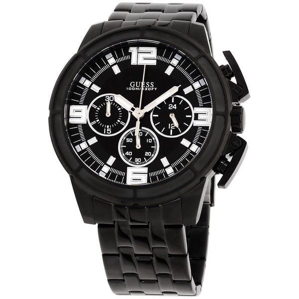 Guess Men's W1114G1 Apollo Chronograph Black Stainless Steel Watch