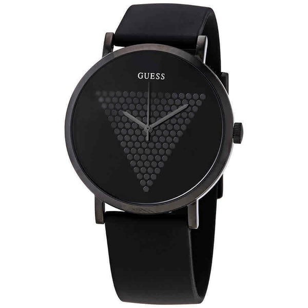 Guess Men's W1161G2 Imprint Black Silicone Watch