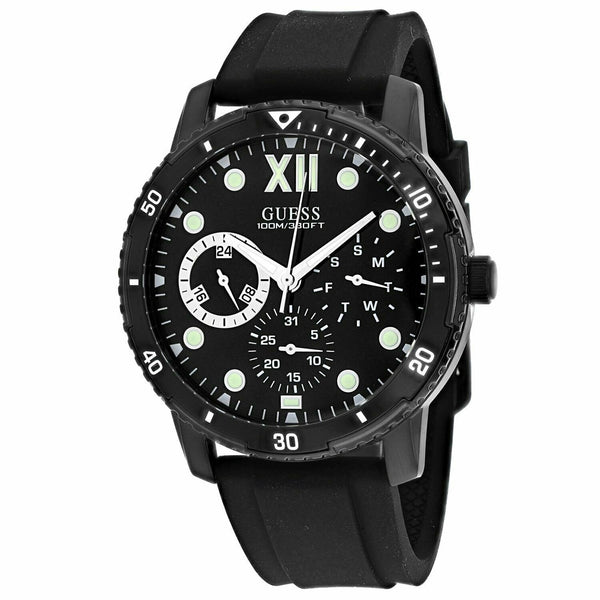 Guess Men's W1174G2 Optimum Black Silicone Watch