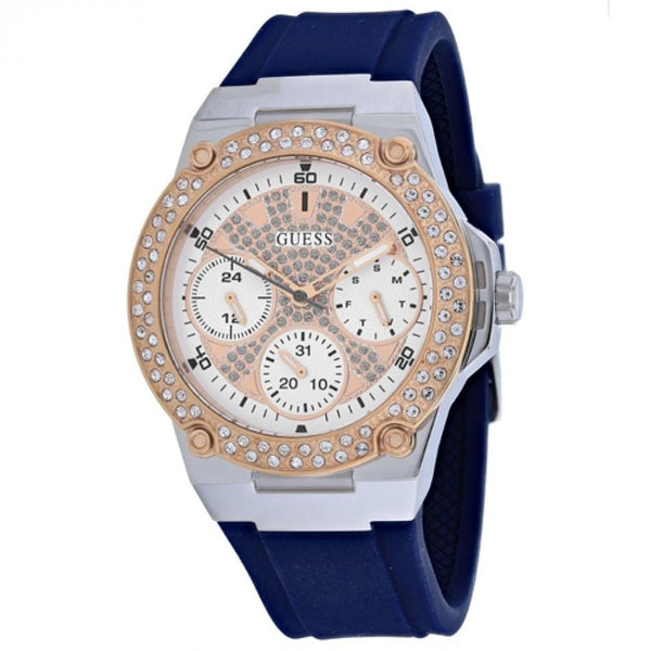 Guess Women's W1291L2 Zena Blue Silicone Watch